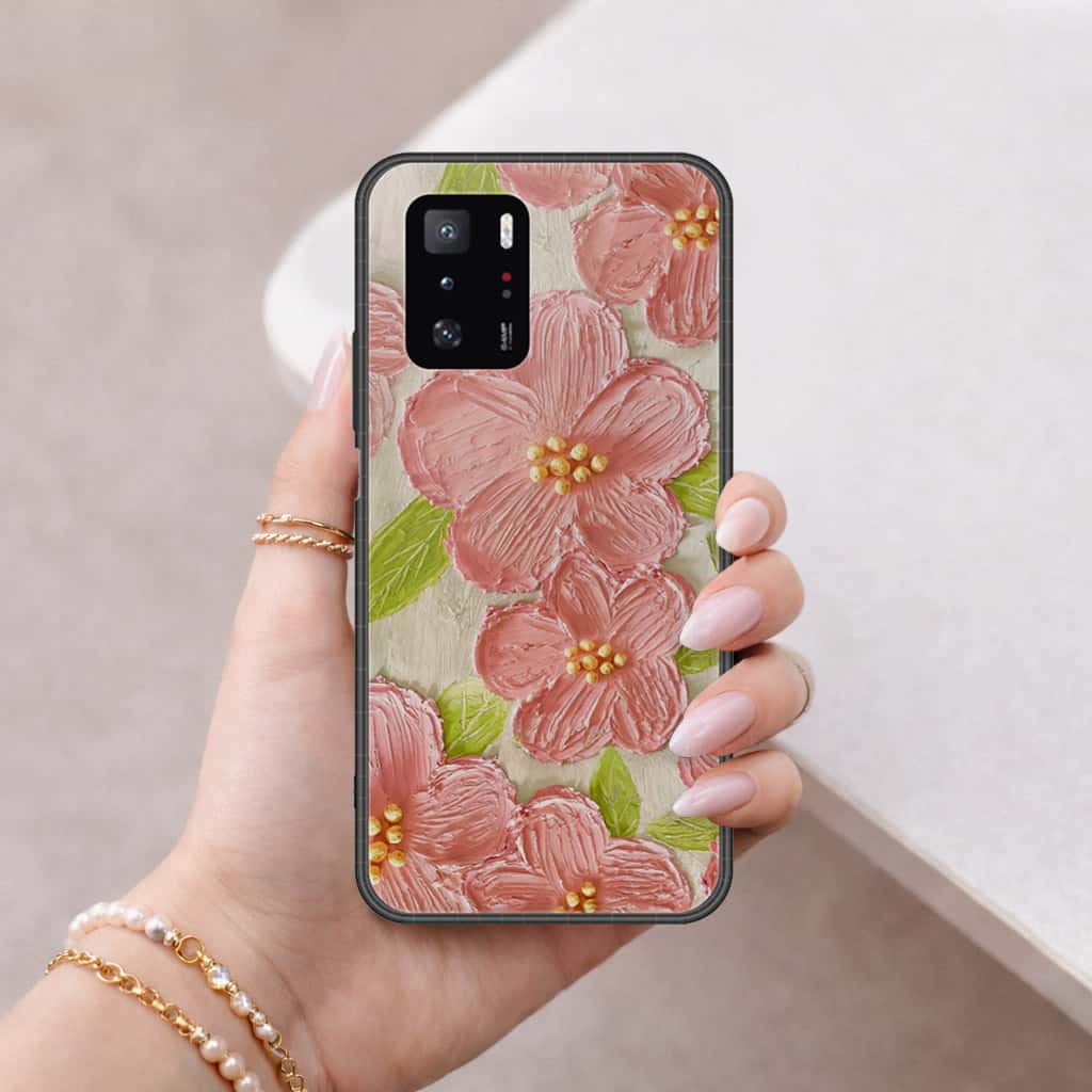 Xiaomi Redmi Note 10 Pro 5G Cover - Floral Series 4 - HQ Ultra Shine Premium Infinity Glass Soft Silicon Borders Case