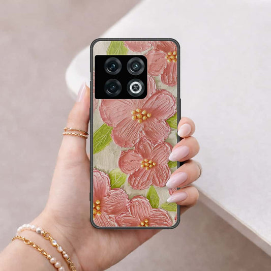OnePlus 10 Pro Cover - Floral Series 4 - HQ Ultra Shine Premium Infinity Glass Soft Silicon Borders Case