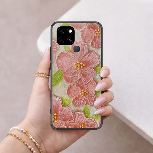 Infinix Smart 6 Cover - ONation Persian Rugs Series 2 - HQ Ultra Shine Premium Infinity Glass Soft Silicon Borders Cas