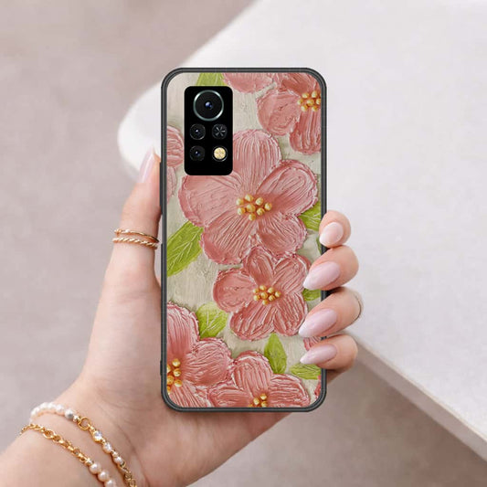 Infinix Note 11s Cover - Floral Series 4 - HQ Ultra Shine Premium Infinity Glass Soft Silicon Borders Case
