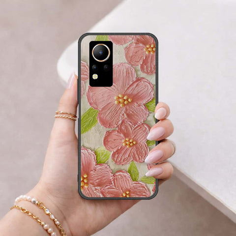 Infinix Note 12 Cover - Floral Series 4 - HQ Ultra Shine Premium Infinity Glass Soft Silicon Borders Case