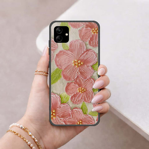 Samsung Galaxy F17 Cover - Floral Series 4 - HQ Ultra Shine Premium Infinity Glass Soft Silicon Borders Case
