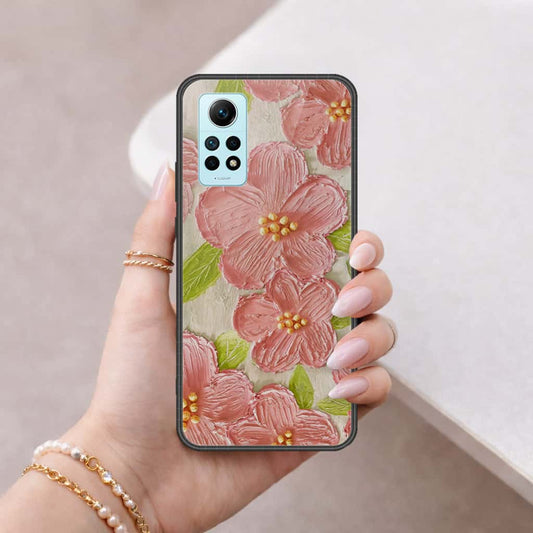 Xiaomi Redmi Note 12 Pro 4G Cover - Floral Series 4 - HQ Ultra Shine Premium Infinity Glass Soft Silicon Borders Case