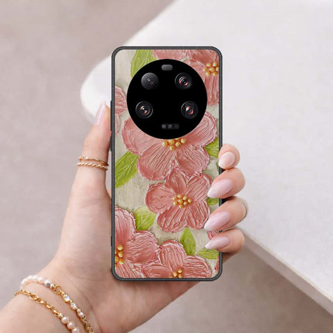 Xiaomi 13 Ultra Cover - Floral Series 4 - HQ Ultra Shine Premium Infinity Glass Soft Silicon Borders Case