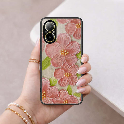 Realme C67 4G Cover - Floral Series 4 - HQ Ultra Shine Premium Infinity Glass Soft Silicon Borders Case
