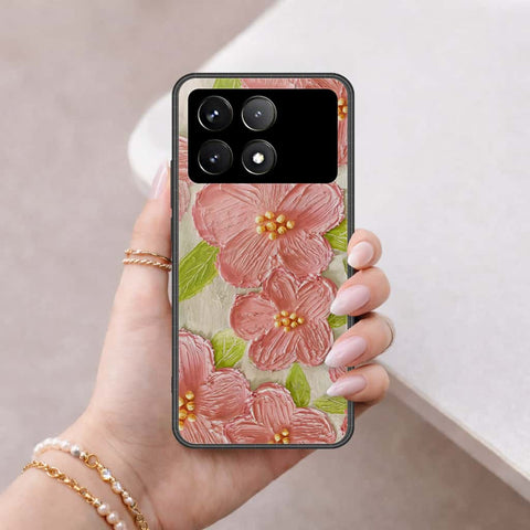 Xiaomi Poco X6 Pro Cover - Floral Series 4 - HQ Ultra Shine Premium Infinity Glass Soft Silicon Borders Case