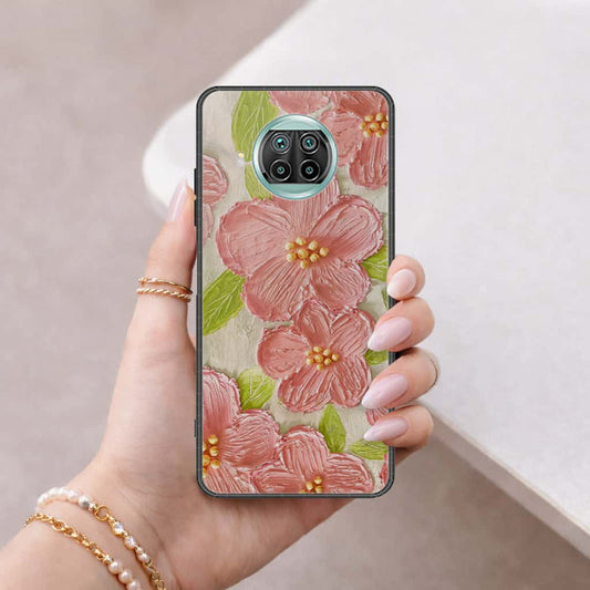 Xiaomi Mi 10T Lite Cover - Floral Series 4 - HQ Ultra Shine Premium Infinity Glass Soft Silicon Borders Case