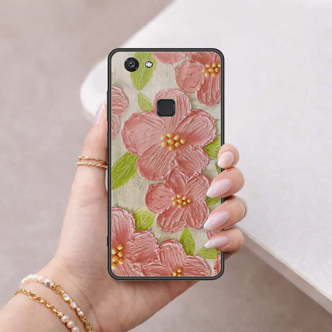 Vivo V7 Cover - Floral Series 4 - HQ Ultra Shine Premium Infinity Glass Soft Silicon Borders Case