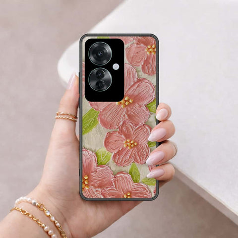 Oppo Reno 11F 5G Cover - Floral Series 4 - HQ Ultra Shine Premium Infinity Glass Soft Silicon Borders Case
