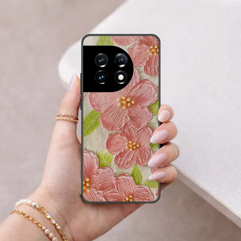OnePlus Ace 2 Pro Cover - Floral Series 4 - HQ Ultra Shine Premium Infinity Glass Soft Silicon Borders Case