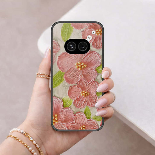 Nothing Phone 2a Cover - Floral Series 4 - HQ Ultra Shine Premium Infinity Glass Soft Silicon Borders Case