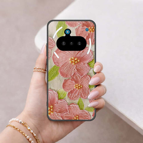 Nothing Phone 3a Cover - Floral Series 4 - HQ Ultra Shine Premium Infinity Glass Soft Silicon Borders Case