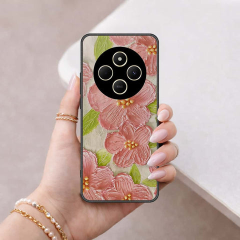 Xiaomi Redmi A3 Pro Cover - Floral Series 4 - HQ Ultra Shine Premium Infinity Glass Soft Silicon Borders Case