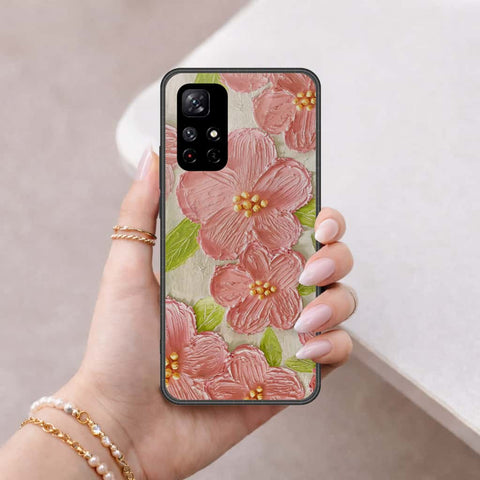 Xiaomi Redmi Note 11S 5G Cover - Floral Series 4 - HQ Ultra Shine Premium Infinity Glass Soft Silicon Borders Case