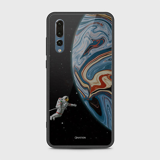 Huawei P20 Pro Cover - Cosmic Marble Astronaut Design - HQ Ultra Shine Premium Infinity Glass Soft Silicon Borders Case