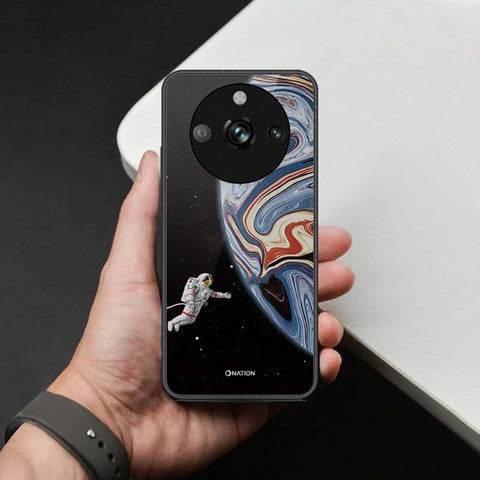 Realme 11 Pro Cover - Cosmic Marble Astronaut Design - HQ Ultra Shine Premium Infinity Glass Soft Silicon Borders Case