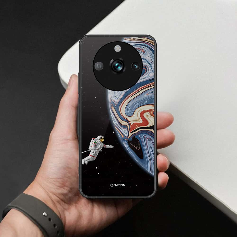Realme 11 Pro Plus Cover - Cosmic Marble Astronaut Design - HQ Ultra Shine Premium Infinity Glass Soft Silicon Borders Case
