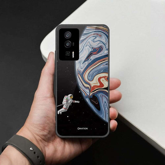 Xiaomi Redmi K60 Pro Cover - Cosmic Marble Astronaut Design - HQ Ultra Shine Premium Infinity Glass Soft Silicon Borders Case
