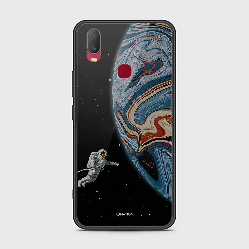 vivo Y11 (2019) Cover - Cosmic Marble Astronaut Design - HQ Ultra Shine Premium Infinity Glass Soft Silicon Borders Case