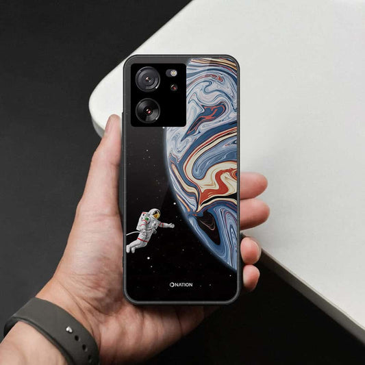 Xiaomi Redmi K60 Ultra Cover - Cosmic Marble Astronaut Design - HQ Ultra Shine Premium Infinity Glass Soft Silicon Borders Case