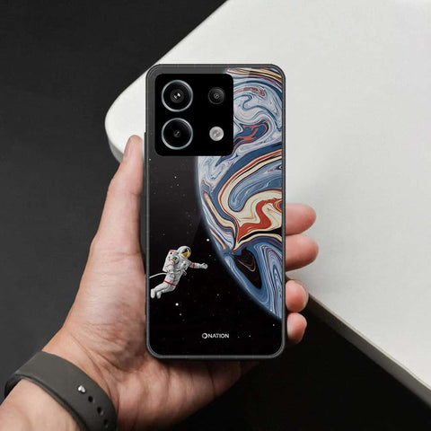 Xiaomi Redmi Note 13 Pro 5G Cover - Cosmic Marble Astronaut Design - HQ Ultra Shine Premium Infinity Glass Soft Silicon Borders Case