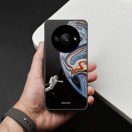 Xiaomi Redmi A3x Cover - Cosmic Marble Astronaut Design - HQ Ultra Shine Premium Infinity Glass Soft Silicon Borders Case