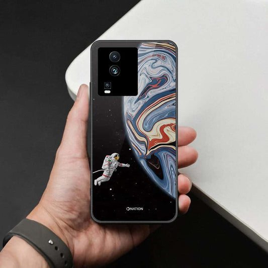 Vivo iQOO Neo 7 Cover - Cosmic Marble Astronaut Design - HQ Ultra Shine Premium Infinity Glass Soft Silicon Borders Case