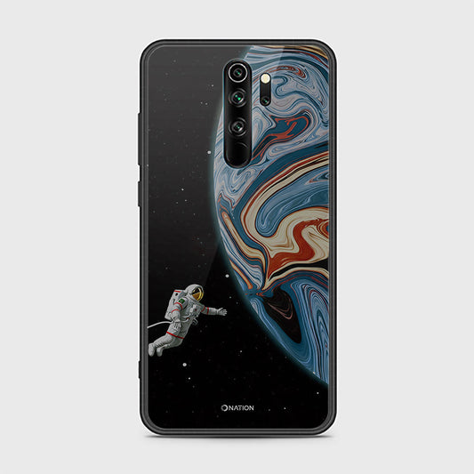 Xiaomi Redmi Note 8 Pro Cover - Cosmic Marble Astronaut Design - HQ Ultra Shine Premium Infinity Glass Soft Silicon Borders Case