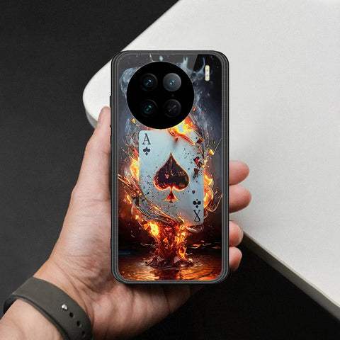 Vivo X90 Pro Cover - Ace of Fire Rising Star Design - HQ Ultra Shine Premium Infinity Glass Soft Silicon Borders Case