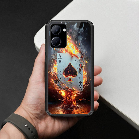 Realme C33 Cover - Ace of Fire Rising Star Design - HQ Ultra Shine Premium Infinity Glass Soft Silicon Borders Case