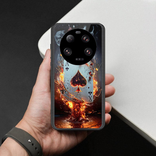 Xiaomi 13 Ultra Cover - Ace of Fire Rising Star Design - HQ Ultra Shine Premium Infinity Glass Soft Silicon Borders Case