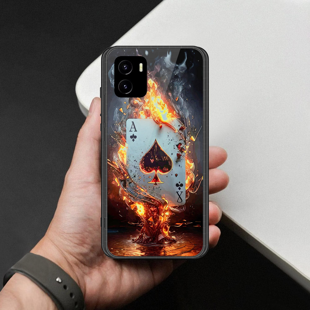 Vivo Y32t Cover - Ace of Fire Rising Star Design - HQ Ultra Shine Premium Infinity Glass Soft Silicon Borders Case