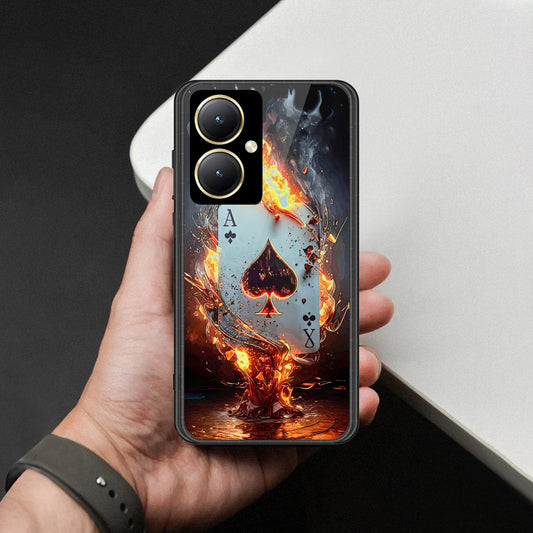 Vivo Y27 Cover - Ace of Fire Rising Star Design - HQ Ultra Shine Premium Infinity Glass Soft Silicon Borders Case