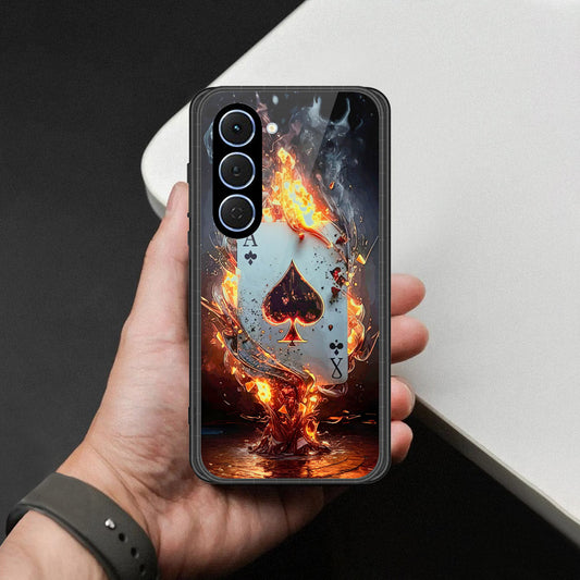 Tecno Spark 40 Pro Cover - Ace of Fire Rising Star Design - HQ Ultra Shine Premium Infinity Glass Soft Silicon Borders Case