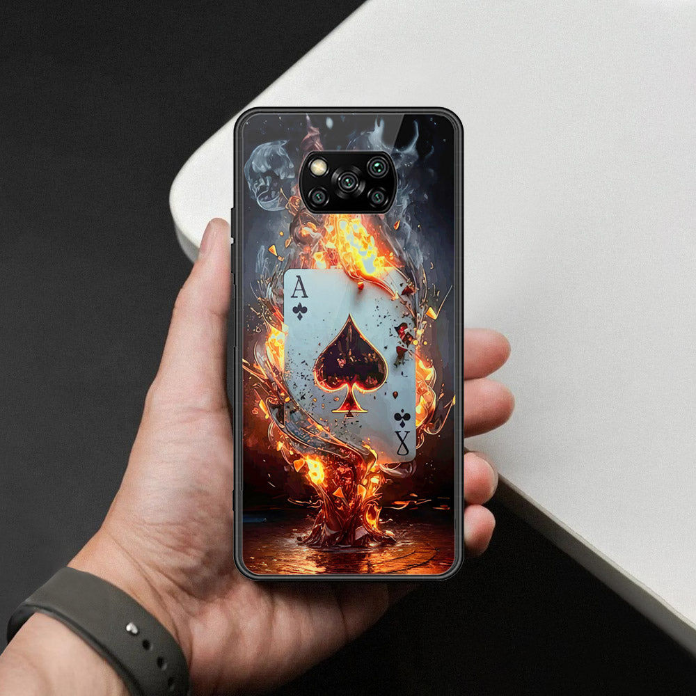 Xiaomi Poco X3 Pro Cover - Ace of Fire Rising Star Design - HQ Ultra Shine Premium Infinity Glass Soft Silicon Borders Case