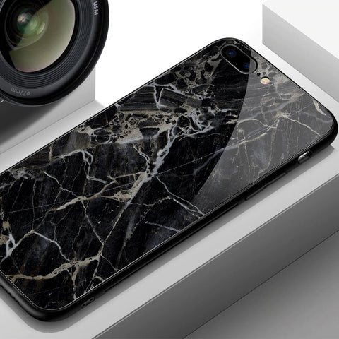 Oppo A18 Cover- Black Marble Series - HQ Ultra Shine Premium Infinity Glass Soft Silicon Borders Case