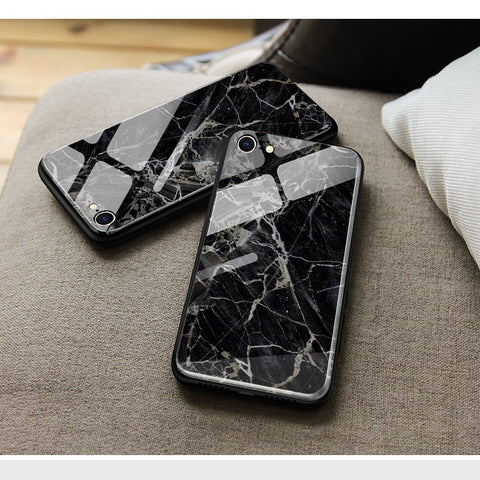 Oppo A6v Cover - Black Marble Series - HQ Premium Shine Durable Shatterproof Case