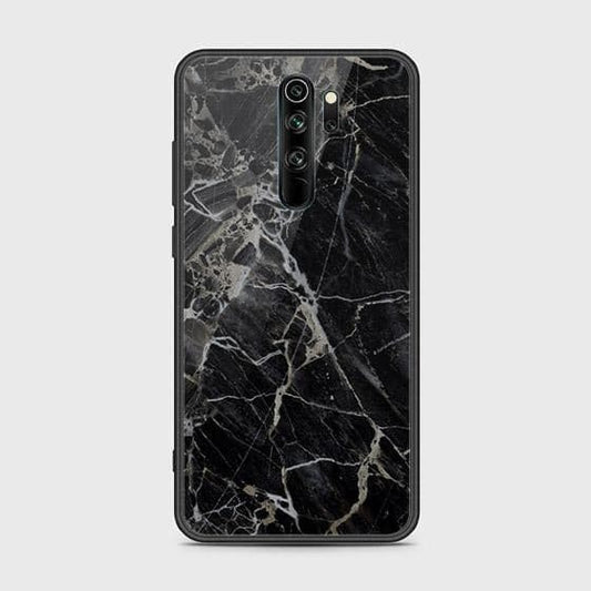 Xiaomi Redmi Note 8 Pro Cover - Black Marble Series - D12 - HQ Ultra Shine Premium Infinity Glass Soft Silicon Borders Case ( Fast Delivery )