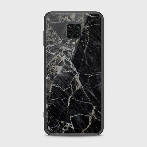 Xiaomi Poco M2 Pro Cover - Black Marble Series - HQ Ultra Shine Premium Infinity Glass Soft Silicon Borders Case (Fast Delivery)