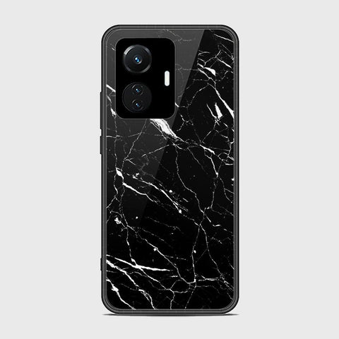 Vivo Y55 4G Cover- Black Marble Series - D40 - HQ Ultra Shine Premium Infinity Glass Soft Silicon Borders Case ( fast Delivery )