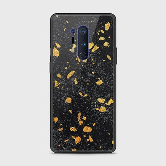 OnePlus 8 Pro Cover - Black Marble Series - HQ Ultra Shine Premium Infinity Glass Soft Silicon Borders Case ( Fast Delivery )
