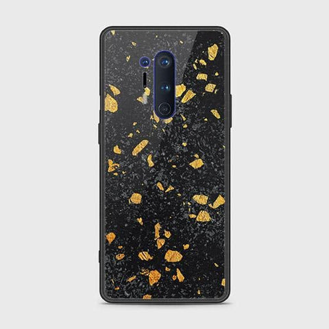 OnePlus 8 Pro Cover - Black Marble Series - HQ Ultra Shine Premium Infinity Glass Soft Silicon Borders Case ( Fast Delivery )