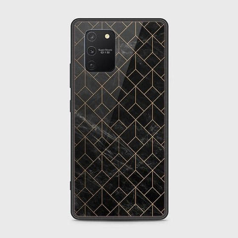 Samsung Galaxy M80s Cover - Black Marble Series - HQ Ultra Shine Premium Infinity Glass Soft Silicon Borders Case