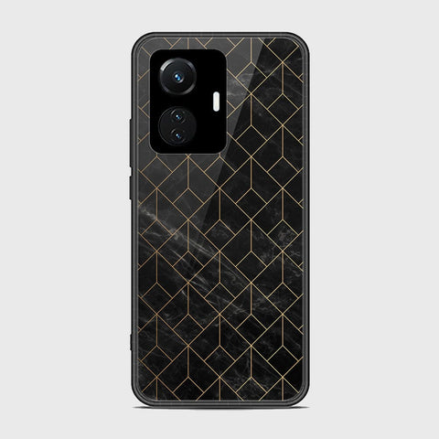 Vivo Y55 4G Cover- Black Marble Series - HQ Ultra Shine Premium Infinity Glass Soft Silicon Borders Case (Fast Delivery)