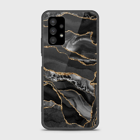 Samsung Galaxy A13 4G Cover- Black Marble Series - HQ Premium Shine Durable Shatterproof Case