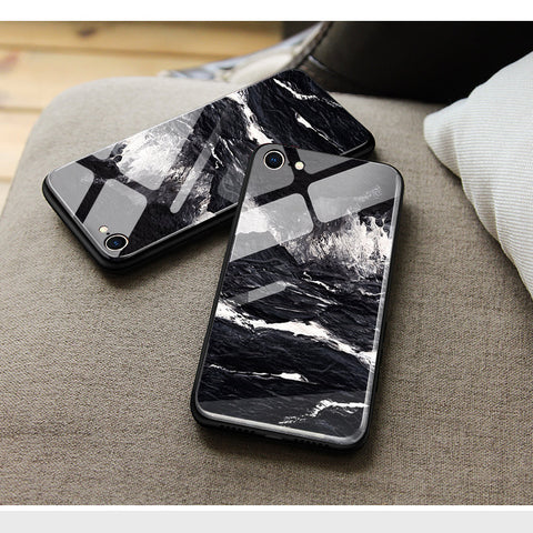 Samsung Galaxy M21 Cover - Black Marble Series  - HQ Ultra Shine Premium Infinity Glass Soft Silicon Borders Case
