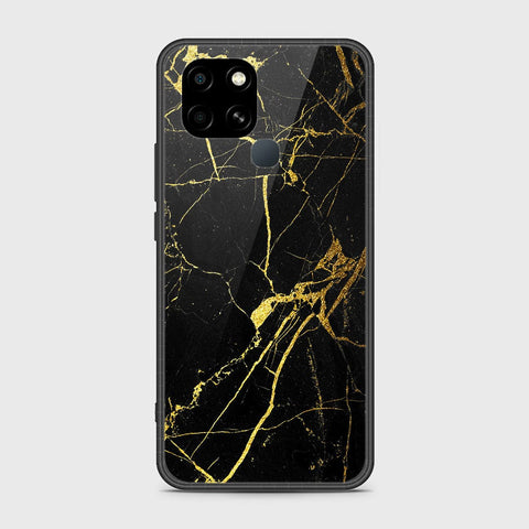 Infinix Smart 6 HD Cover- Black Marble Series - HQ Ultra Shine Premium Infinity Glass Soft Silicon Borders Case