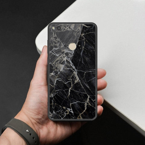 Huawei Honor 8 Lite Cover - Black Marble Series  - HQ Ultra Shine Premium Infinity Glass Soft Silicon Borders Case