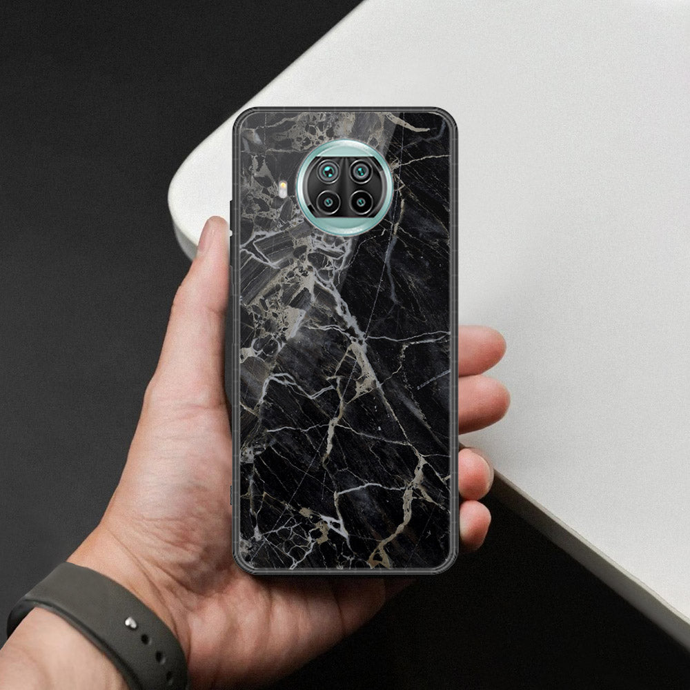 Xiaomi Redmi Note 9 Pro 5G Cover - Black Marble Series  - HQ Ultra Shine Premium Infinity Glass Soft Silicon Borders Case