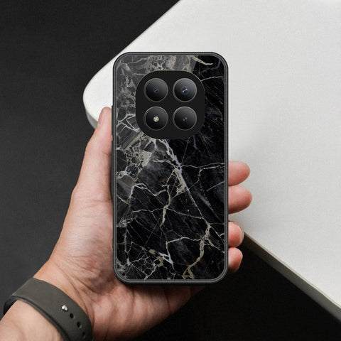 Xiaomi Redmi Note 15 Pro Plus Cover - Black Marble Series  - HQ Ultra Shine Premium Infinity Glass Soft Silicon Borders Case